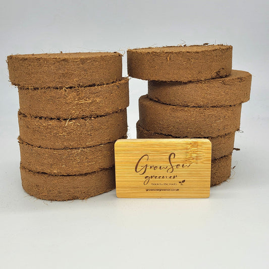 10cm compressed coco fiber disks